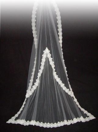 Mermaid Cathedral Wedding Veil