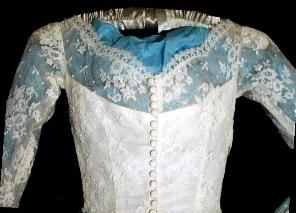 Vintage lace wedding gown